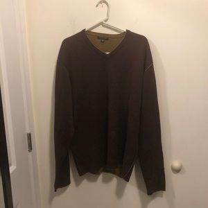 Saltaire Purple and Green Pullover Sweater